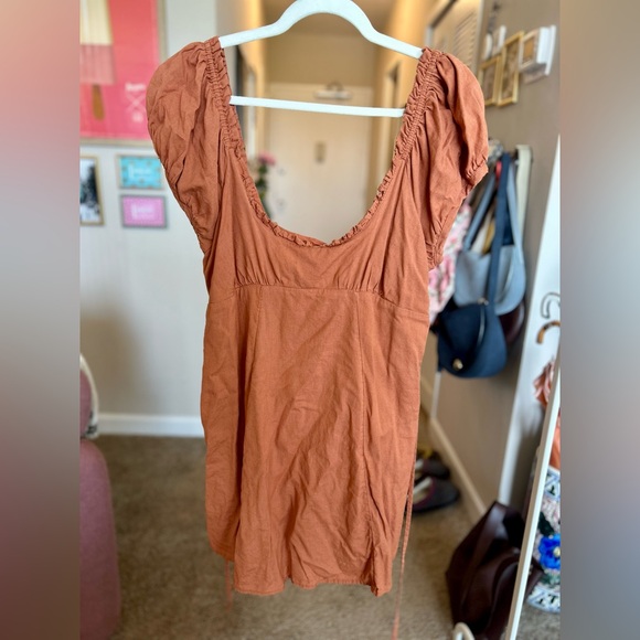 Free People Terracotta Mini Dress - Picture 1 of 6
